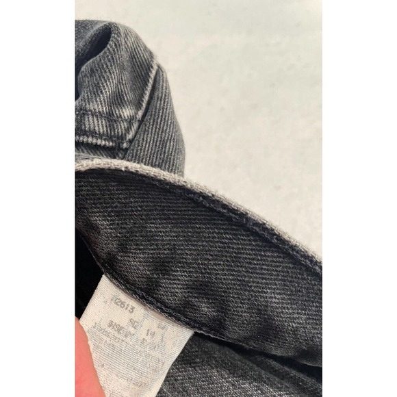 Vintage Tommy Hilfiger Size 14 Women's Relaxed Fit Jeans Big Flag Logo Black - Picture 4 of 10